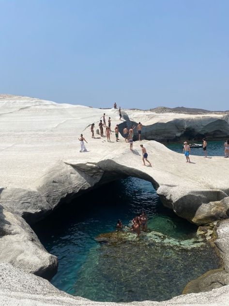 European Summer Destinations, Milos Greece Aesthetic, Milos Aesthetic, Summer In Greece Aesthetic, Greece Milos, European Summer Travel, Beach Europe, Milos Greece, Road Trip Places