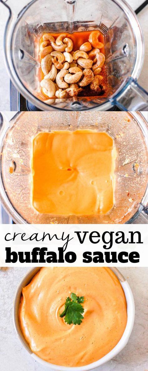 Vegan Buffalo Sauce Recipe, Vegan Buffalo Sauce, Healthy Vegan Dessert, Erin Lives Whole, Buffalo Sauce Recipe, Resep Sandwich, Pasta Casera, Recipes Mexican, Vegan Dip