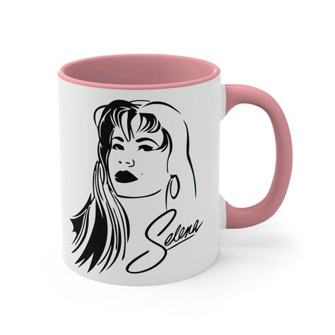 Selena Quintanilla Accent Coffee Mug, 11oz Jenni Rivera, Selena Quintanilla Perez, Selena Quintanilla, Coffee Mug, Coffee Mugs, Pastel, Ships, Mug, Coffee