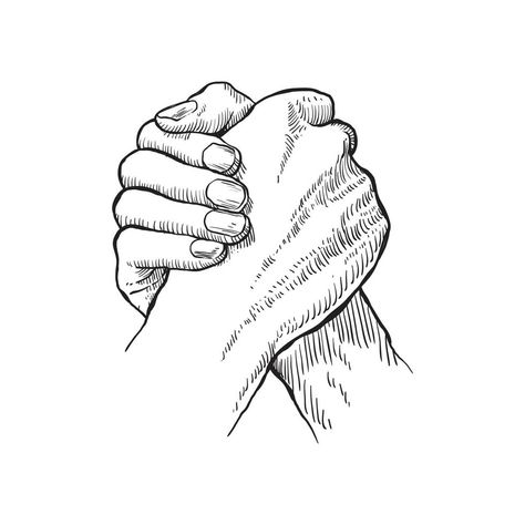 hand drawing hands holding each other tightly Drawing Hands Holding, Vector Line Illustration, Brotherhood Tattoo, Holding Hands Drawing, Hands Vector, Holding Each Other, Joined Hands, Hands Drawing, Drawing Hands