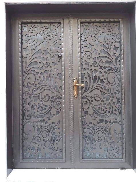 Jali Door Design Modern, Jali Door Design, Latest Gate Design, Jali Door, Indian House Exterior Design, Door And Window Design, Gate Designs Modern, House Main Door Design, Grill Gate Design