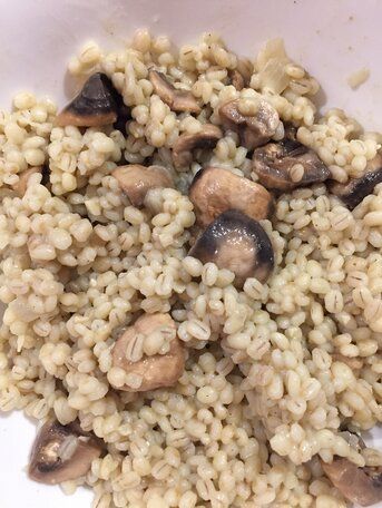 Barley Mushroom Risotto Recipe - Allrecipes.com | Allrecipes Barley Mushroom, Vegetable Barley Soup, Barley Risotto, Barley Recipe, Mushroom Risotto Recipes, Steak Side Dishes, Beef Barley, Risotto Recipe, Garlic Mushrooms