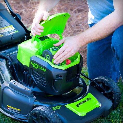 GreenWorks MO40L410 G-MAX 40V 20-Inch Cordless 3-in-1 Lawn Mower with Smart Cut Technology *** To view further for this item, visit the image link.-It is an affiliate link to Amazon. Landscaping Tools, 3 In 1, Lawn Mower, Lawn Garden, Outdoor Power Equipment, Landscaping, Lawn, Patio, Technology