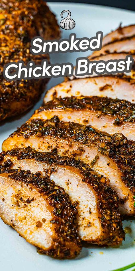 Smoked Chicken Breast Recipe, Smoker Recipes Chicken, Traeger Smoker Recipes, Smoked Chicken Recipes, Pellet Smoker Recipes, Smoked Chicken Breast, Traeger Grill Recipes, Smoker Ideas, Smoked Recipes