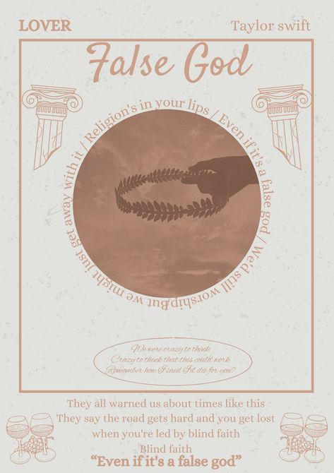 #falsegod #falsegodtaylorswift #lover #loverera #taylorswift #taylornation #swiftie #taylorsversion False God Poster, Poster Taylor Swift, False God, Taylor Swift Tickets, Taylor Swift Playlist, October Ideas, Printable Wall Collage, Taylor Swift Lover, Taylor Songs