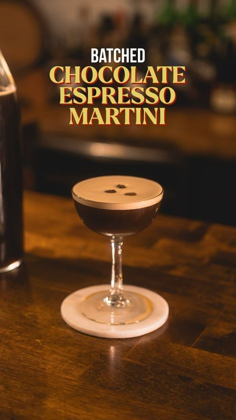 For those asking about a smaller format batched Espresso Martini recipe, I got you! Always been a big fan of batching, especially when… | Instagram Big Batch Espresso Martini, Chocolate Espresso Martini, 21 Bday, Espresso Martini Recipe, Bday Dinner, Smoked Sea Salt, Coffee Liqueur, Martini Recipe, Espresso Drinks