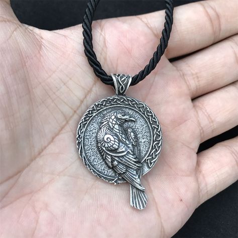 Cheap Pendant Necklaces, Buy Directly from China Suppliers:Drop Shipping Double sided Rune Norse Talisman Viking Raven Pendant Black Bird Celt Crow Necklace Men Pendant Jewelry Enjoy ✓Free Shipping Worldwide! ✓Limited Time Sale ✓Easy Return. Vikings Men, Raven Symbol, Mens Accessories Necklace, Crow Necklace, Crow Pendant, Raven Jewelry, Viking Raven, Raven Pendant, Raven Necklace