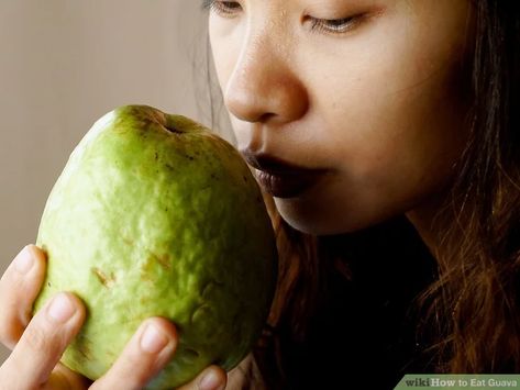 How to Eat Guava: 12 Steps (with Pictures) - wikiHow Yellow Guava Recipes, How To Eat Guava, How To Eat Guava Fruit, Guava Breakfast, How To Make Guava Pastries, Benefits Of Guava, Nectar Of The Gods, Guava Fruit, 12 Step