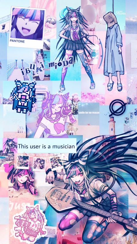 Ibuki Mioda Aesthetic, Ibuki Wallpaper, Scenecore Wallpaper, Danganronpa Ibuki, Phone Backround, Ibuki Mioda, Scene Wallpaper, Sketchbook Pages, Gothic Jewelry