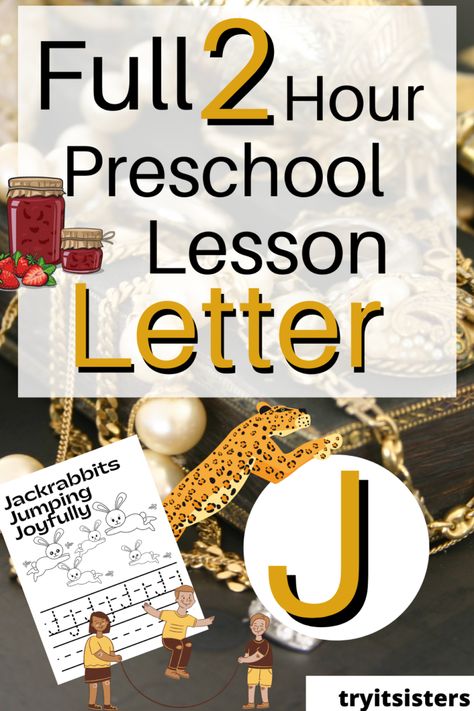 Children jumping, paper with J letters to trace, jam and jelly jars Letter J Activities For Toddlers, Letter J Preschool, Preschool Letter J, Letter K Preschool, Letter J Activities, Letter J Crafts, Prek Learning, Ideas For Preschoolers, Best Letter