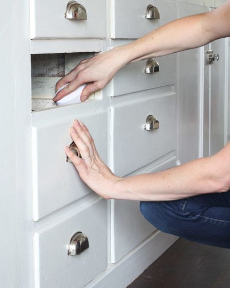 The Grit and Polish - Bryant DIY How to Make Wood Drawers Slide Easier 6 Dresser Drawer Slides, Wood Drawer Slides, How To Make Drawers, Grit And Polish, The Grit And Polish, Old Dresser Drawers, Old Kitchen Cabinets, Antique Drawers, Old Drawers