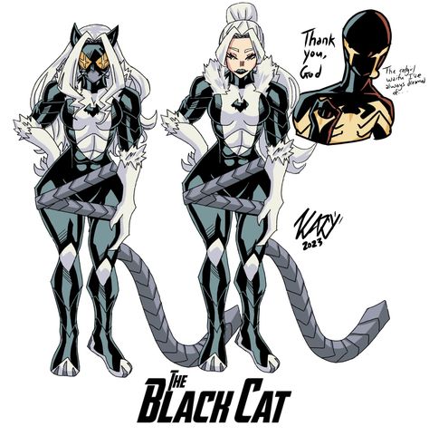 Black Cat Oc Marvel, Cat Superhero Oc, Cat Superhero Character Design, Black Cat Redesign, Black Cat Oc, X Men Oc, Marvel Black Cat, Super Hero Design, Hero Suits