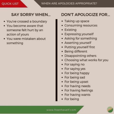 Say Sorry, Emotional Awareness, Saying Sorry, Mental And Emotional Health, Self Improvement Tips, Emotional Health, Healthy Relationships, Self Improvement, Self Help