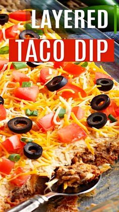 Taco Nachos, Taco Dip Easy, Layered Taco Salads, Nachos Recipe Beef, Cauliflower Dip, Layered Taco, Layered Dip Recipes, Layered Taco Dip, Taco Dip Recipe