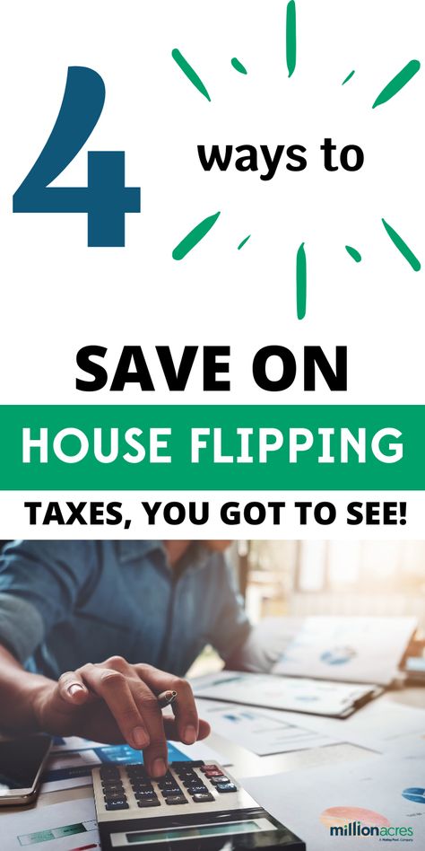 4 Ways to Save on House-Flipping Taxes.  Luckily, there are some things you can do to save on house-flipping taxes. #taxes #flipping #house #home #save #waystosave #tips #guide #financial #finances #business #money House Flipping, Money Makers, Flipping Houses, Business Money, Real Estate Investor, Eco Friendly House, Investment Property, Real Estate Investing, Ways To Save