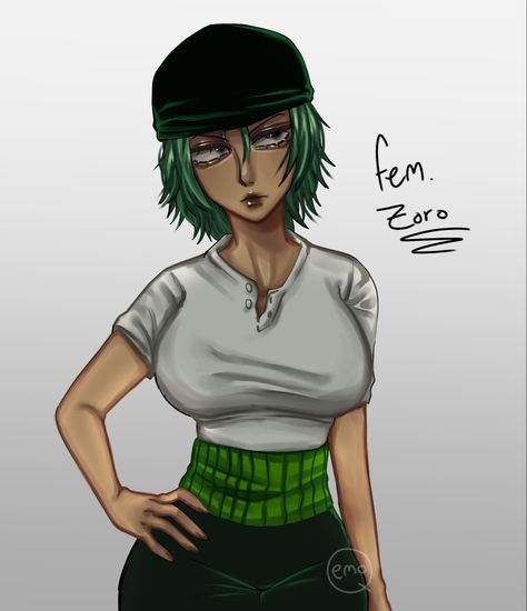 Female zoro can beat the shit out of me and I’d still thank her (drawn by me) #onepiece #onepieceart #onepieceanime #fanartanime #fanart #art #artist #artwork Zoro Genderbend, Female Zoro, Genderbend Fanart, Piece Icons, One Piece Icons, The Best Anime, One Piece Fanart, Best Anime, One Piece Anime