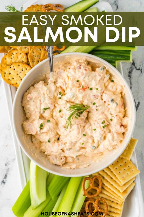 This easy Smoked Salmon Dip is utterly irresistible, packed full of smoky, citrusy, and tangy flavors! Perfect for serving with all sorts of vegetable sticks, crackers, and crusty bread, this creamy dip will elevate your sharing platters for dinner parties or the holidays. | smoked salmon dip recipes easy | smoked salmon dip recipes cream cheeses | smoked salmon dip recipes with capers | best smoked salmon dip recipe | recipe for smoked salmon dip | homemade smoked salmon dip recipe Salmon Dip Recipes Easy, Smoked Salmon Dip Recipes, Recipes With Capers, Best Smoked Salmon Dip, Salmon Dip Recipes, Best Smoked Salmon, Smoked Salmon Appetizer, Homemade Aioli, Salmon Spread