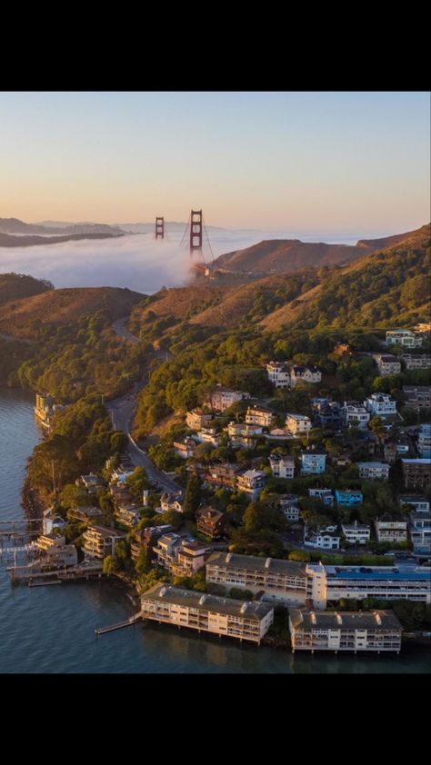 San Francisco Wallpaper, San Francisco Attractions, Sausalito California, Sunset Valley, Bay Area California, San Francisco Travel, Foggy Morning, San Fran, California Dreaming