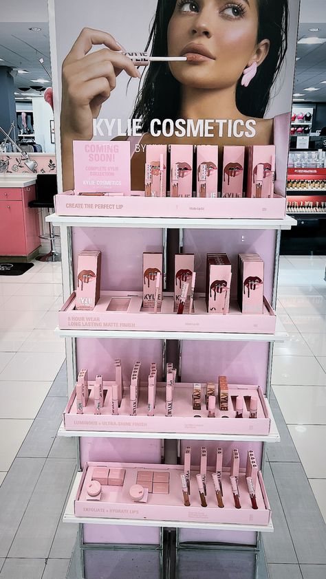 Kylie, Kylie, cosmetic Kylie Makeup Products, Cosmetic Business Aesthetic, Kylie Cosmetics Aesthetic, Skincare Stand, Kylie Cosmetics Store, Adventures Aesthetic, Kylie Jenner Cosmetics, Kylie Jenner Hair Color, Kylie Jenner Makeup Tutorial