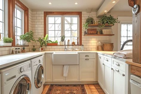 Shelves in kitchen