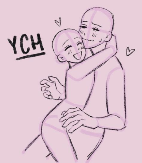 Hug Bases Drawing, Drawing Reference Poses Couples Sleeping, Cute Drawing Bases For Couples, Romance Drawing Reference, Hugging Plushie Pose Drawing, People Cuddling Reference Drawing, Kissing Hand Pose, Neck Kiss Drawing Base, Couple Pose Drawing Reference