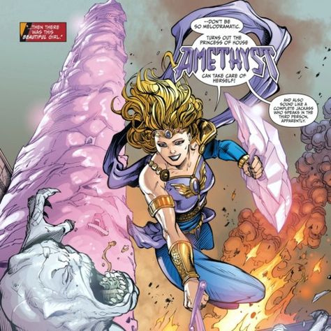 Amethyst screenshots, images and pictures - Comic Vine Princess Amethyst, Amethyst Princess Of Gemworld, Character Comic, Lost Princess, Breaking The Fourth Wall, Hollow Earth, Purple Lady, The Third Person, New 52