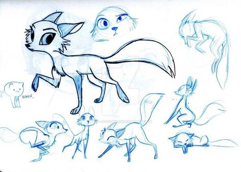 Foxy Sketches, Fox Artwork, Cute Animal Drawings Kawaii, Fox Art, Mythical Creatures Art, Creature Concept Art, Character Design Animation, Cute Animal Drawings, Illustration Character Design