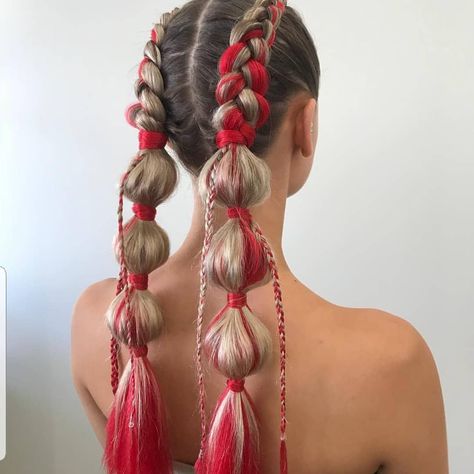 Braids For Days Online Shop on Instagram: “Firey red festival braids 🔥🔥 #clipinhair #colouredhair #ponyextension #boxerbraids #perthisok #perthstyling #perthbeauty #perthbabe…” Rave Hairstyles Braids, Festival Hair Braids, Extensions Hairstyles, Rave Hairstyles, Festival Braid, Rave Braids, Music Festival Hair, Coachella Hair, Festival Braids