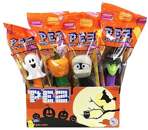 Trick Or Treat Candy, Treat Bucket, Candy Dispenser, Pez Dispensers, Trick Or Treat Bags, Halloween Trick Or Treat, Kids Snacks, Halloween Hacks, Gourmet Food