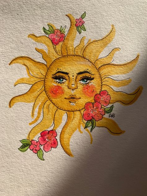 hippie art 70s Drawings Easy, Hippie Drawings Easy, Sun Painting Hippie, Hippy Sketches, Hippie Sketches, Hippie Art Ideas Simple, Boho Drawing Hippie Art, Hippie Painting Ideas Easy, Hippie Illustration