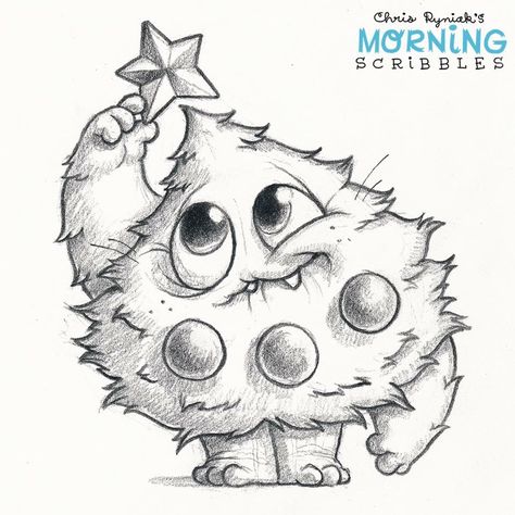 Getting "spruced" up for the holidays! Morning Scribbles, Christmas Drawing Ideas, Chris Ryniak, Christmas Cards Drawing, Xmas Drawing, Cute Monsters Drawings, Arte Doodle, Monster Drawing, Tree Sketches