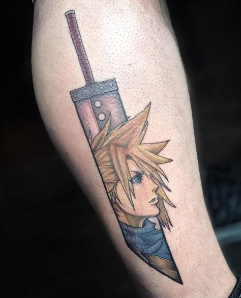 Cloud Strife Tattoo, Cloud Strife, Fade To Black, Tattoo On, Fort Worth, Final Fantasy, Fort, Black