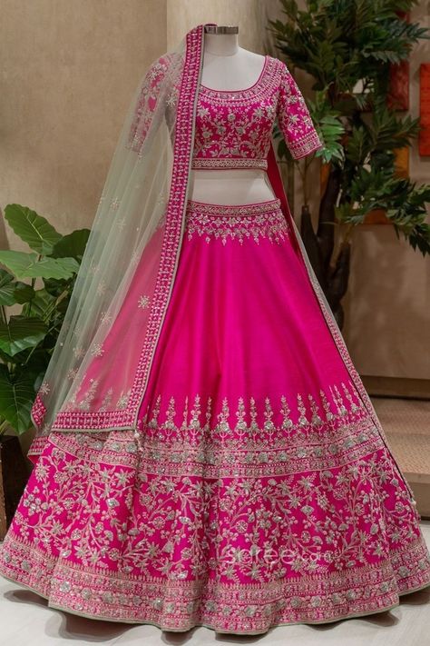 CLASSY GIRLS WEAR BIJESH'' +91 9903214853
✅Book ur dress now
✅We provide fully stitched outfits as per your measurements
✅Outfits can be customised in any colours ✅For ordering dresses please dm or whatsapp us at +91 9903214853
✅We provide worldwide shipping
✅You choose we design.@bijeshkumarsah 
  @thebijeshkumarsah_label
✅High quality dresses no replicas only hand embroidery ✅Only purchase ❌No renting
#lehnga #sarees #gowns #designers #designerlehngas #bridallehngas #designersarees #bridalsare Lehnga Designs Indian Weddings, Pink Raw Silk Lehenga, Trending Lehenga Designs, Ghagra Design, Handwork Lehenga, Lehenga Ideas, Marriage Gown, Pink Bridal Lehenga, Latest Bridal Lehenga Designs