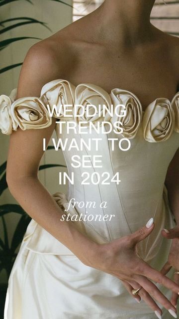 Ten Story ~ Wedding Stationery on Instagram: "MANIFESTING IT ALL! 🌶️💋 TAGS TBC Stationery - @byv____ #2024 #trends #weddingtrends #weddingtrends2024 #2024wedding #2024bride #2024wedding #trends2024 #weddingtrend #weddingreels #vogueweddings" Bride 2024 Trends, Bride 2024, Quotes Gym, 2024 Bride, Story Wedding, Croquembouche, Vogue Wedding, 2024 Trends, Fitness Instagram