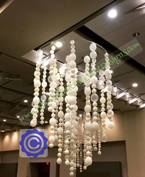 Bf Elegant Balloon Decor, Link Balloons Decoration, Balloon Decoration Ideas, Link Balloons, Hanging Balloons, Balloon Arrangement, Balloons Galore, Balloon Chandelier, Balloon Ceiling