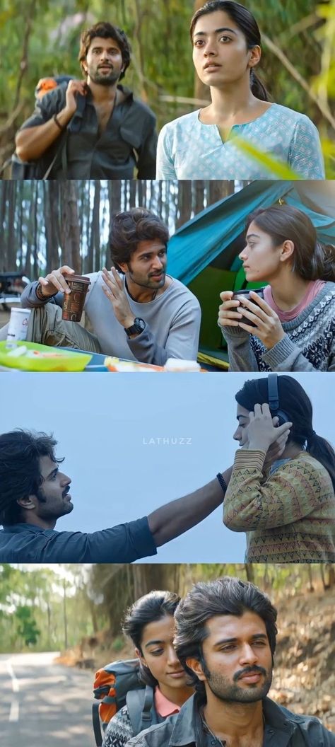 Dear Comrade, Junior College, Actors Illustration, Cute Movie Scenes, Cute Celebrity Couples, Vijay Actor, Vijay Devarakonda, Cute Love Story, Movie Pic