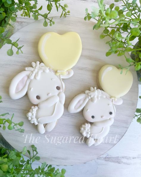 Easter Preorders open up this Friday at 8am! I love the Balloon Bunnies so much that I’m offering them in two sizes. Now that’s love in cookier language! 😂😂💛💛 #eastercookies #bunnycookies #eastertreats #decoratedcookies #sugarcookies #royalicing #arizonacookiedecorator #thesugaredheart Decorating Cookies, Bunny Cookies, Easter Cookies, Easter Treats, The Balloon, Royal Icing, Open Up, Cookie Decorating, Sugar Cookies