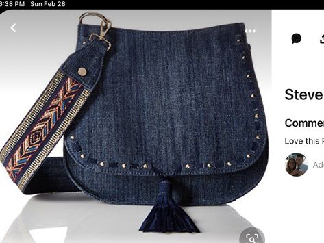 Diy Purses, Denim Bag Patterns, Sac Diy, Denim Bags, Jeans Bags, Denim Handbags, Denim Purse, Diy Bags Purses, Recycled Jeans