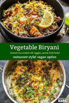 Vegetarian Biryani, Vegetable Biryani Recipe, Vegetable Biryani, Veg Biryani, Recipes Indian, Biryani Recipe, Indian Food Recipes Vegetarian, Indian Cooking, Indian Dishes