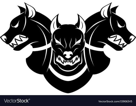 Cerberus Tattoo, Pitbull Wallpaper, Qhd Wallpaper, Greek Tattoos, Legends And Myths, Star Stencil, Logo Project, Silhouette Cameo Projects, Flash Art