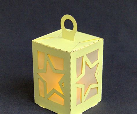 I designed this lantern to be laser cut from heavy paper, I use 160gsm which is twice the weight of office copier paper. The lantern is intended for use with an LED... Ramadan Lantern Template, Homecoming Decorations, Lantern Template, Diwali Lamps, Christmas Workshop, Paper Lanterns Diy, Tea Light Lanterns, Laser Cut Paper, Owl Wall Decor