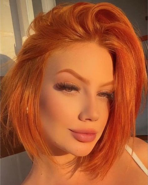 Tuns Bob Lung, Cheveux Oranges, Red Hair Inspiration, Hair Color Orange, Kadeřnické Trendy, Red Haired Beauty, Red Hair Woman, Ginger Hair Color, Dyed Hair Inspiration