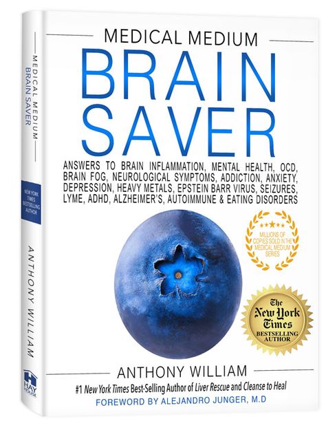 Ocd Brain, Medical Medium Recipes, Brain Shot, Medical Medium Anthony William, Brain Inflammation, Nervus Vagus, Medium Recipe, Heavy Metal Detox, Anthony William