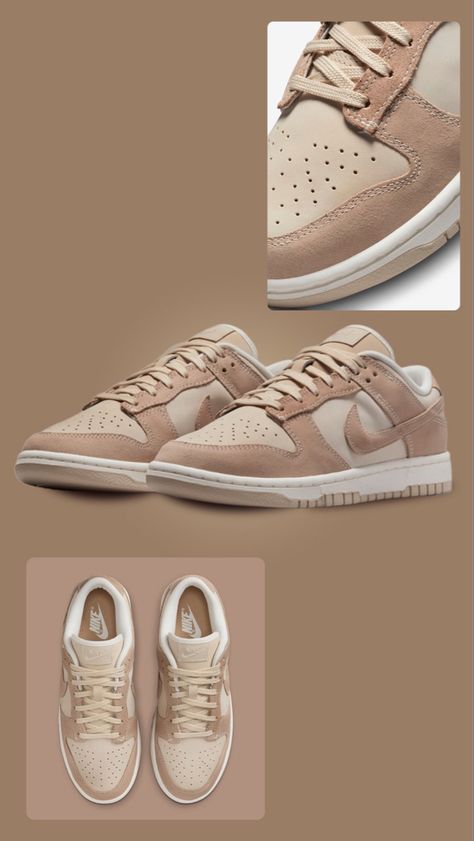 Cream, brown, neutral sneakers. Nike dunks. Nike low dunks. Casual shoes. Neutral Dunks, Quince Sneakers, Jordan 1 Neutral, Neutral Sneakers, Wmns Dunk Low, Low Jordan 1, Thanks For Following Me, Dunks Outfit, Nike Shoes Jordans