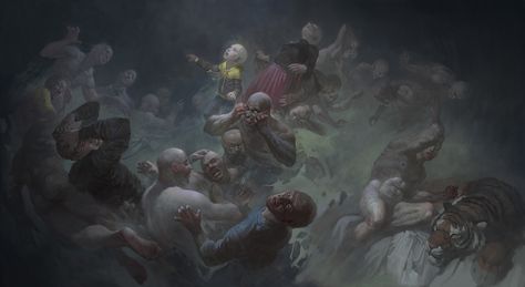 The Horde, Timur Dairbayev on ArtStation at https://www.artstation.com/artwork/WQqVE Kevin Wendell Crumb, Split Movie, The 100 Poster, Art Puns, Glass Wallpaper, Poster Competition, James Mcavoy, 1st Place, Manga Artist