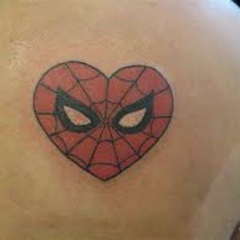 Spiderman Heart, Spiderman Tattoo, Tattoos Pinterest, Mommy Tattoos, Spider Tattoo, Cute Tiny Tattoos, Diy Tattoo, Best Friend Tattoos, Real Tattoo