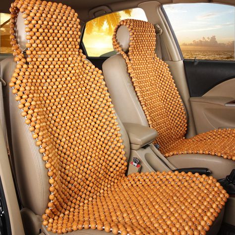 Natural Wood Wooden Beaded Seat Cover Massage Cool Comfortable Car Cushion Office Chair Cover Summer Interior, Office Chair Cover, Office Chair Cushion, Car Cushion, Summer Cool, Car Seat Cushion, Car Seat Covers, Chair Cover, Chair Cushions