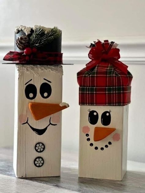 Snowman Crafts Diy Wooden Snowmen, Christmas 2x4 Wood Crafts, Xmas Crafts To Sell, Diy Wood Snowman, Christmas Church Crafts, 2x4 Crafts, شرم الشيخ, Snowman Crafts Diy, Christmas Diy Wood