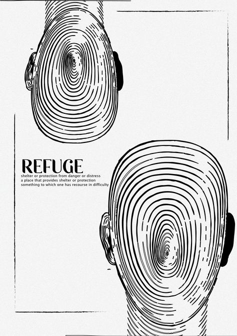 grahpic poster about refuge , its really mean a lot. Refugee Poster, Design Campaign, Week 1, Mindfulness, Graphic Design, Quick Saves