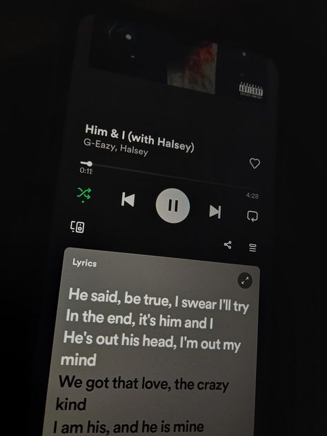 Him And I Lyrics, Him And I Song, Halsey And G Eazy, Halsey Lyrics, Maddy Perez, Him And I, Lyrics Wallpaper, G Eazy, Spotify Lyrics